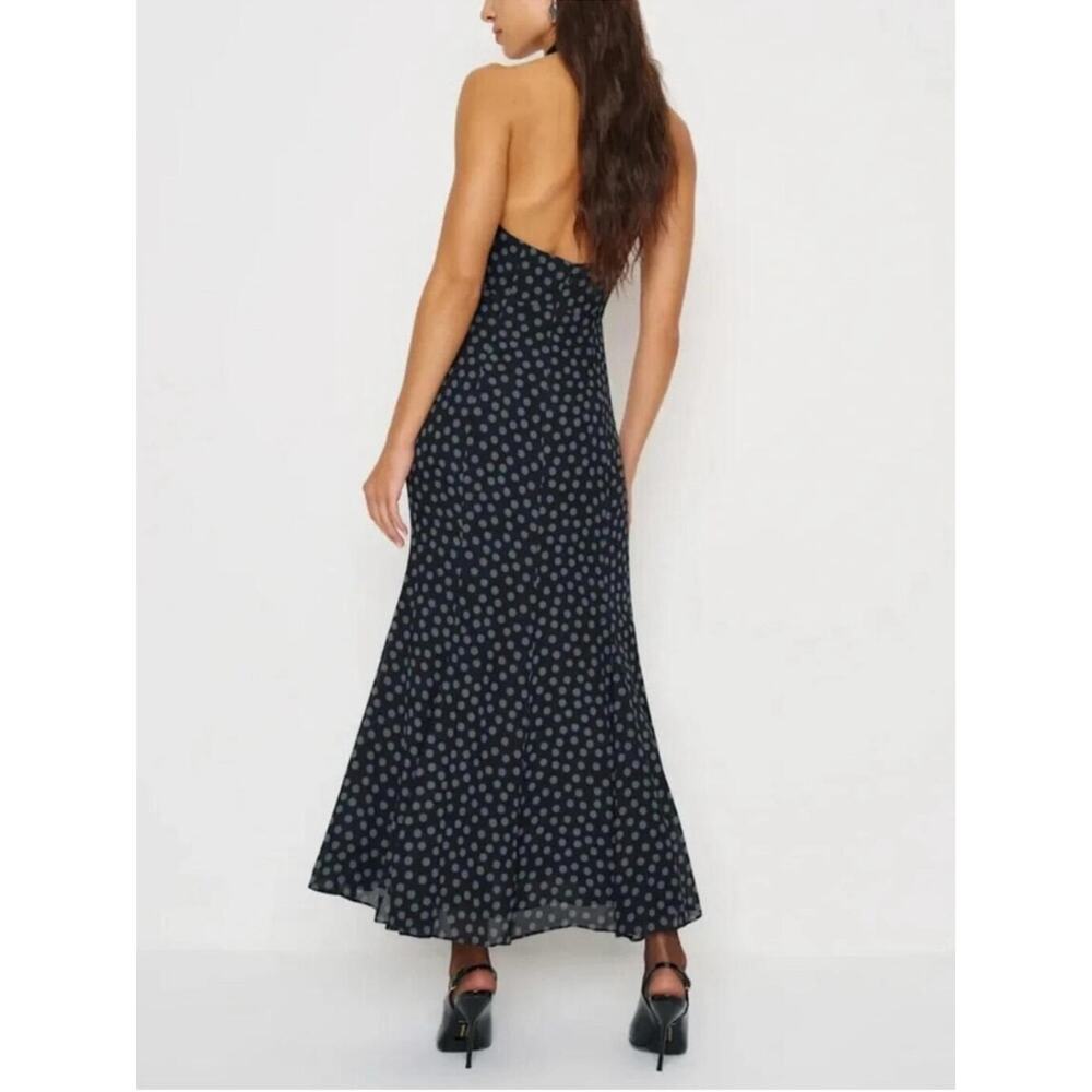 Reformation Noele Dress in Cosmic Dot 6 - Picture 6 of 8